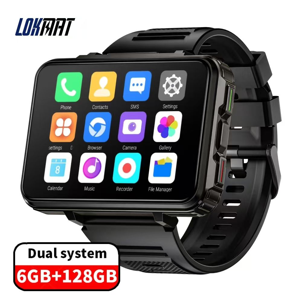 APPLP 5 MAX Smartwatch With Sim Card 2.4inch Dual Camera Android 10.7 Portable and Detachable 4G 5G Smart Watch